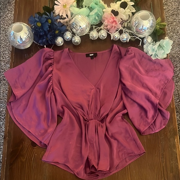 Dkny Tops - DKNY Women's Magenta Blouse